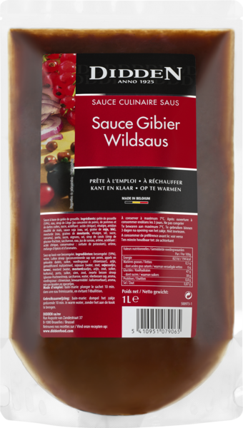 Sauce Gibier Doypack 1 L